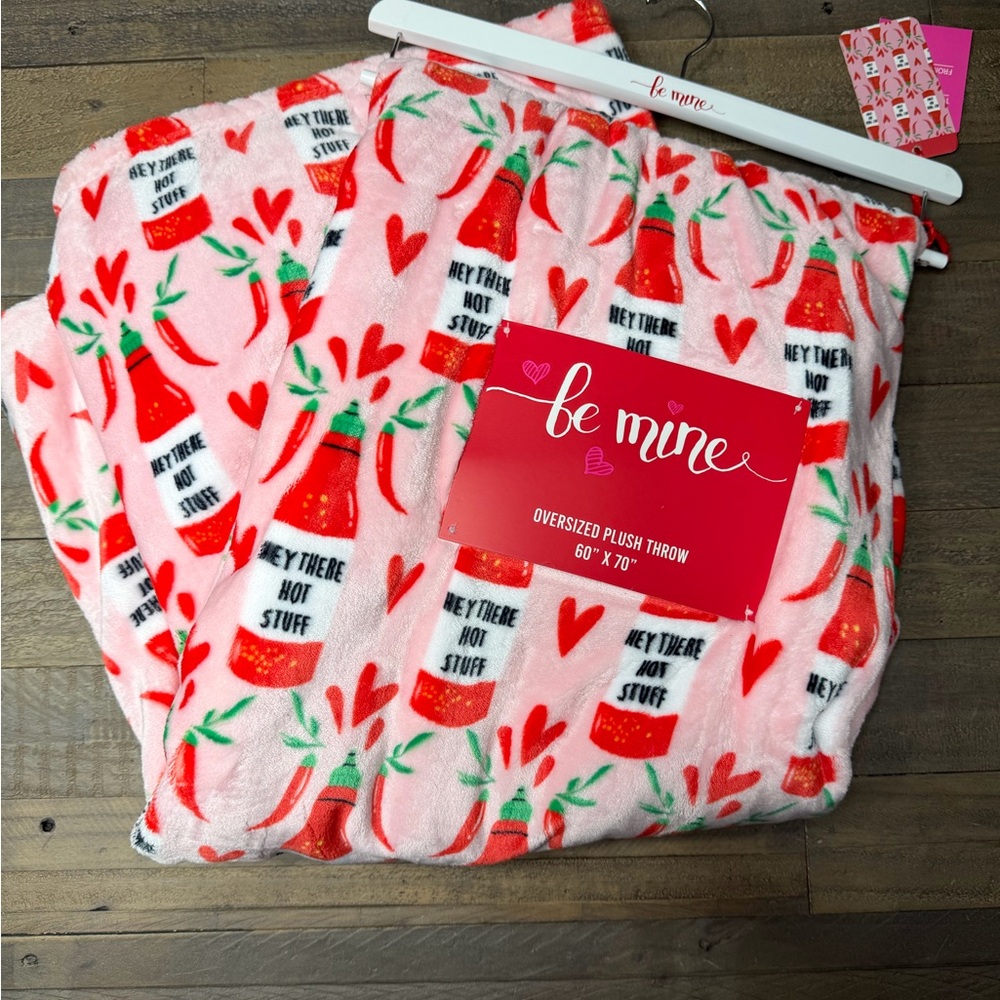 Be Mine Sriracha Plush Throw Blanket